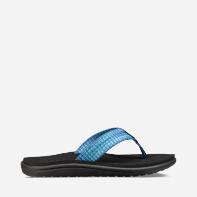 Teva Voya - Women's Teva Flip Flops - Multicolor Blue | India (OUDZ72481)